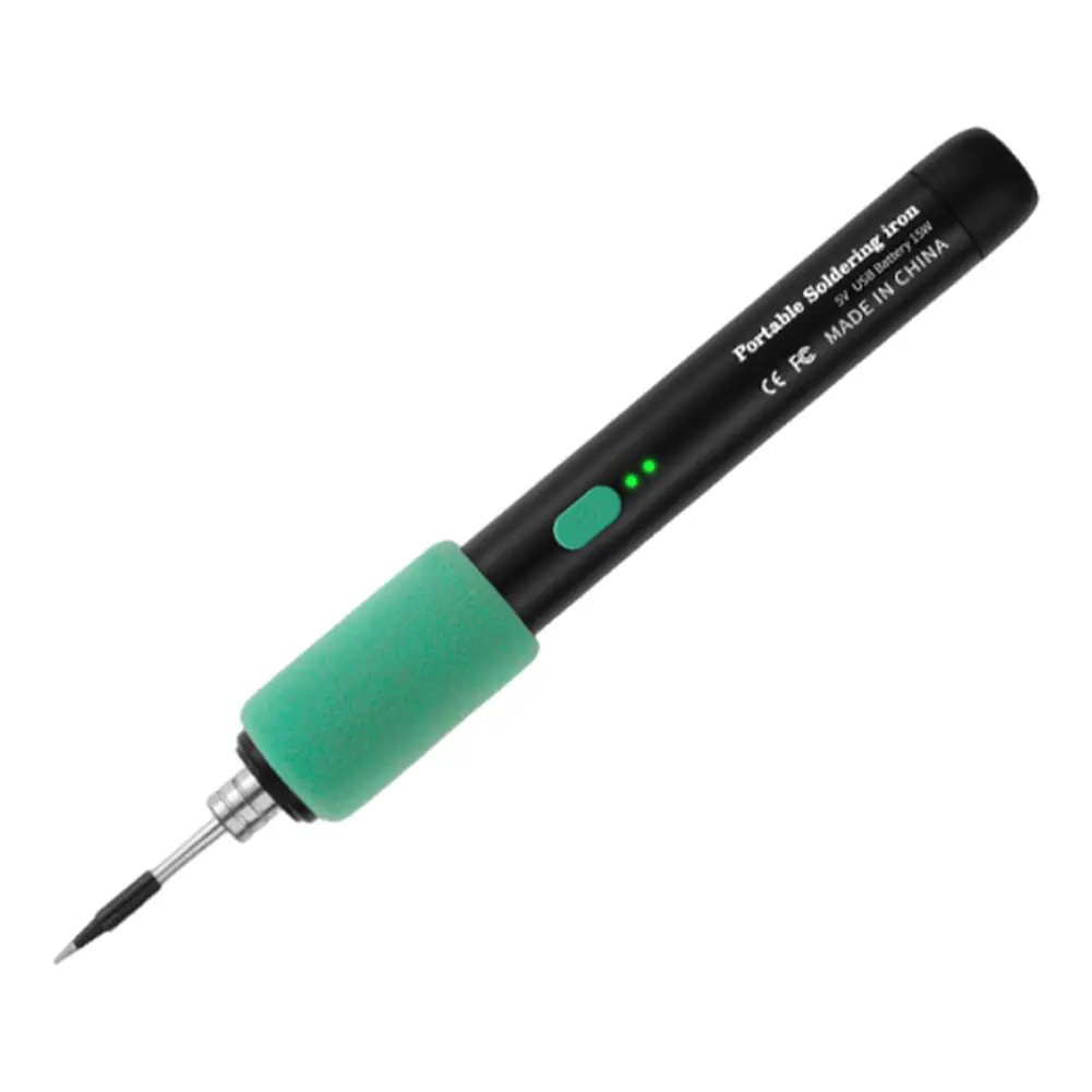 5V 15W Cordless Soldering Iron Kit USB Rechargeable Wireless Soldering Iron Temperature Adjustable Solder Welding Iron for Home