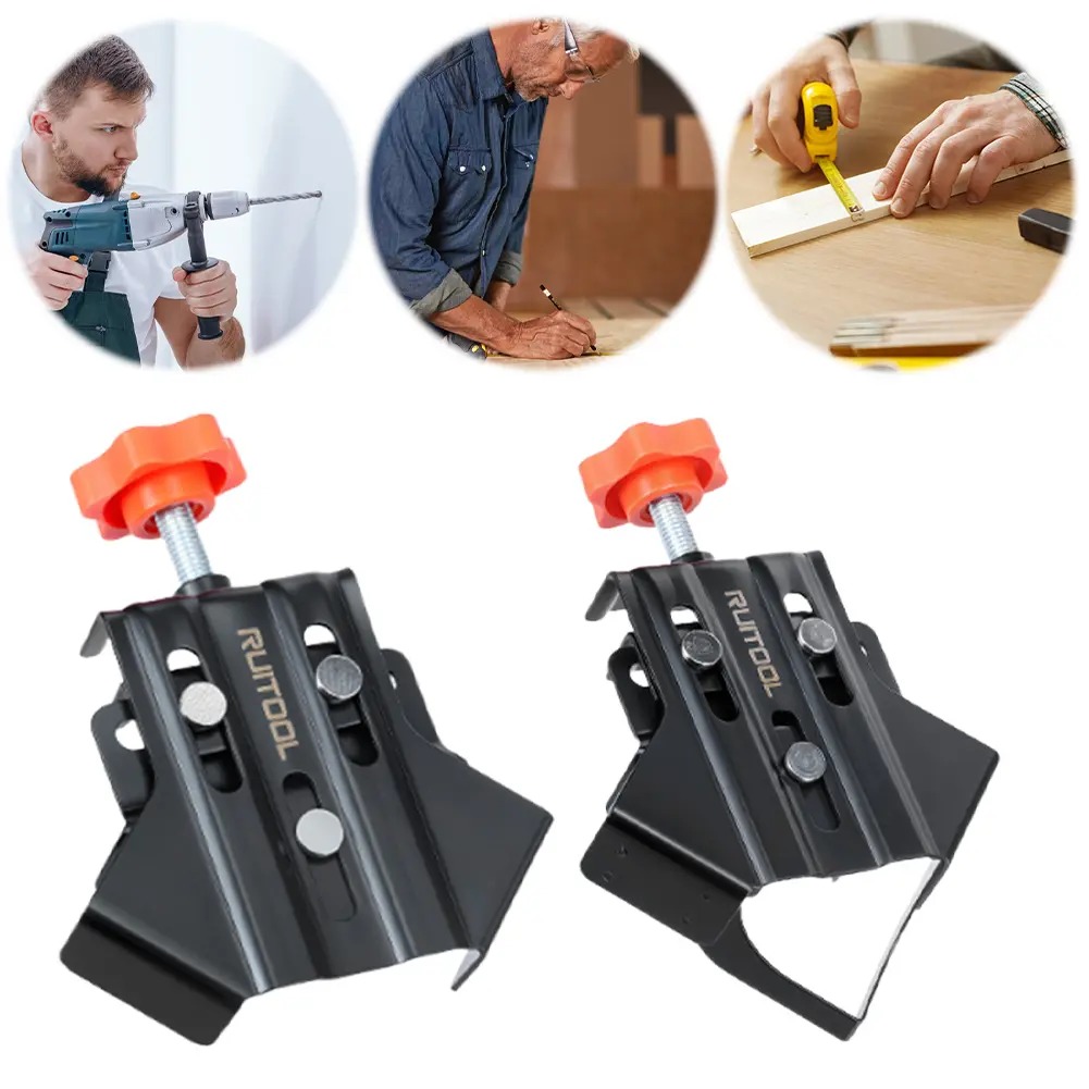1/2/4 PCS Stainless Steel Woodworking Clamp Tool Right Angle Clip Splicing Clamp Locator Photo Frame Clip Fixing Clamp Clips