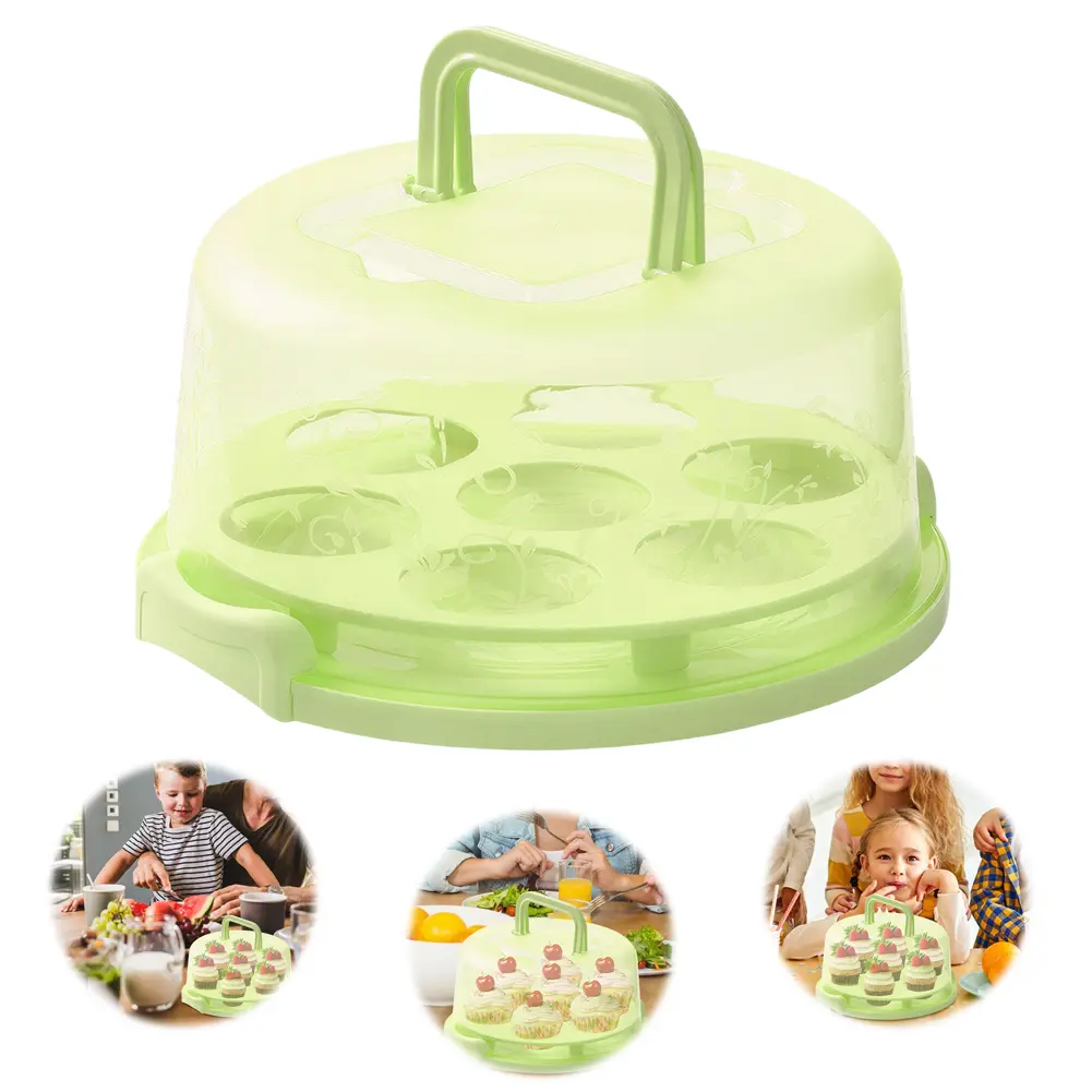 8 Inch Cake Carrier with Lid and Handle Cake Holder Portable Cake Container for Any 6-8 Inch Cake Storing