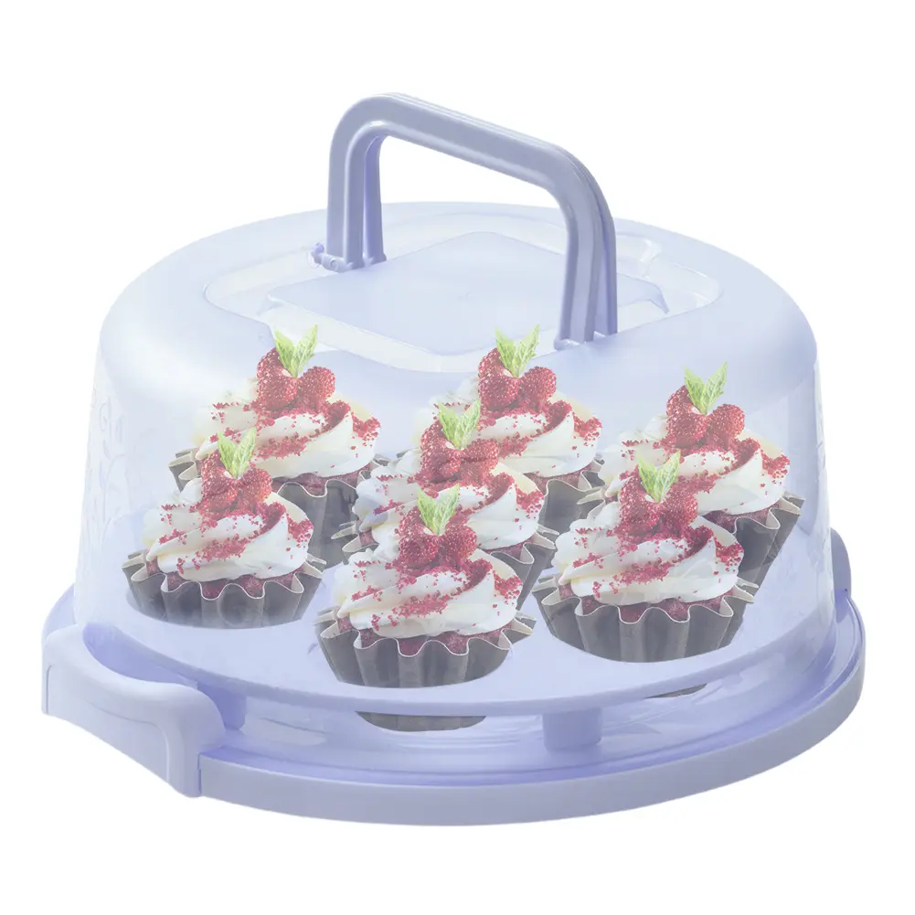 8 Inch Cake Carrier with Lid and Handle Cake Holder Portable Cake Container for Any 6-8 Inch Cake Storing