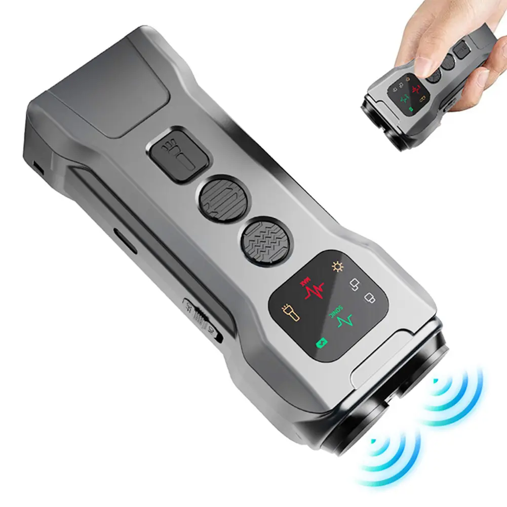 Double Head Dog Repeller High Power Anti Barking Training Device Type-C Rechargable Dog Repellent Ultrasound Device for Pet Gift