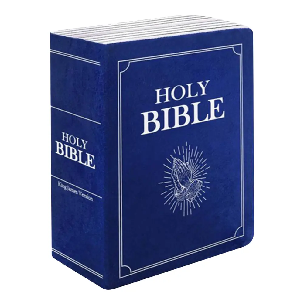 Cozy Faith Bible Pillow Bible Verse Pillow Holy Bible Pillow Plush Religious Party Favors Gifts for Kids