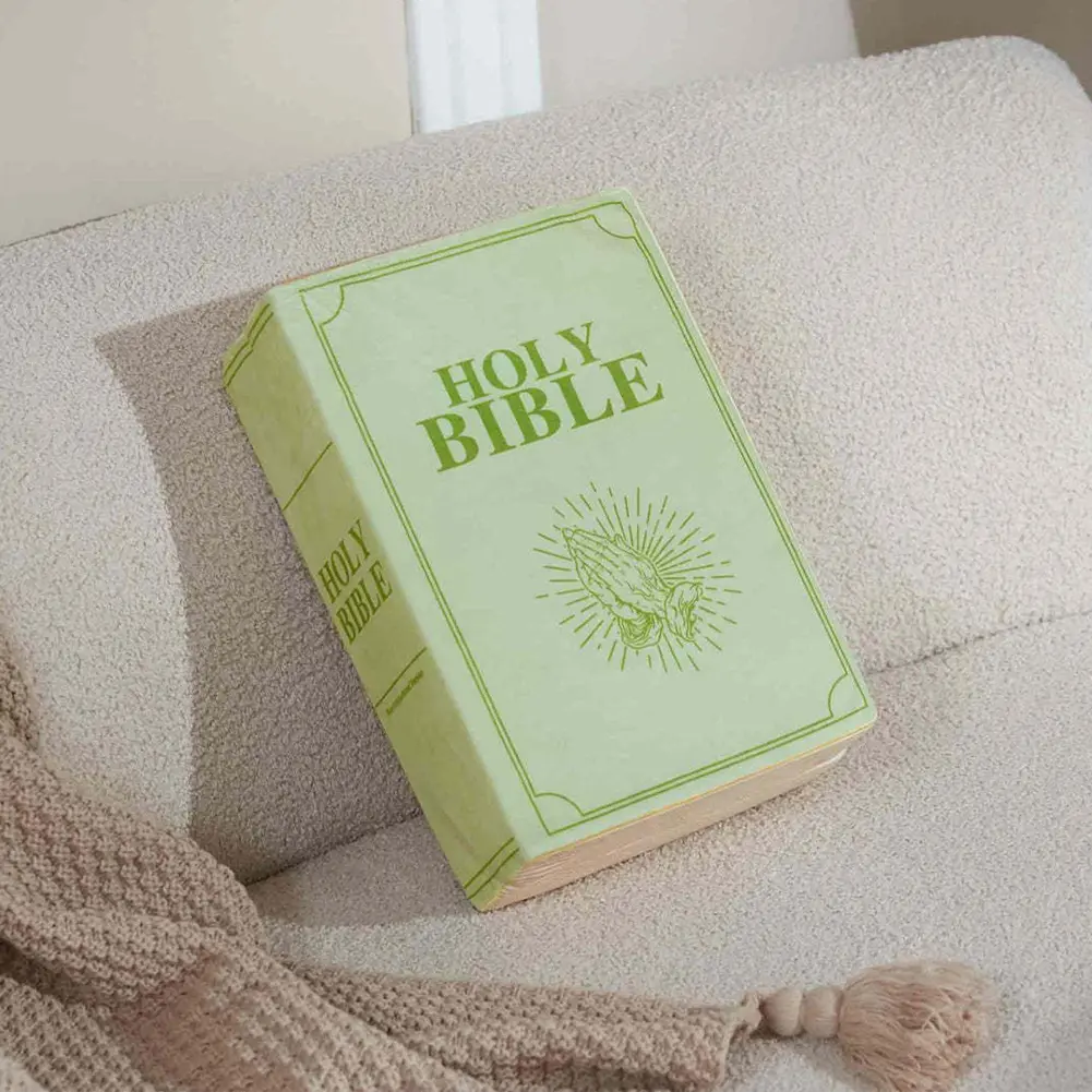 Cozy Faith Bible Pillow Bible Verse Pillow Holy Bible Pillow Plush Religious Party Favors Gifts for Kids
