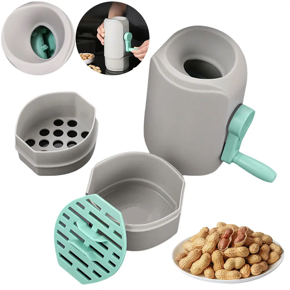 Automatic Peanut Sheller Manual Rotating Pistachio Opener Efficient Shell Peanut Opener for Kitchen Gadget Accessories