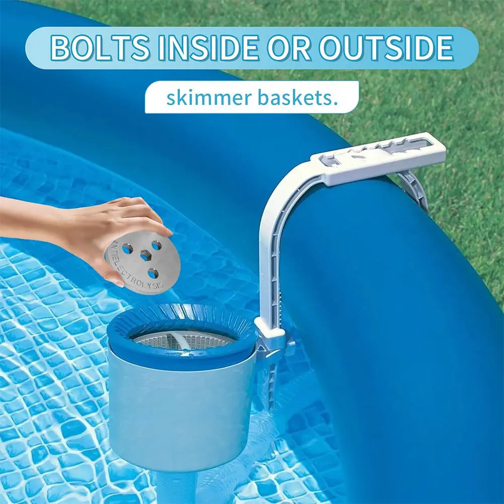 Pool Skimmer Basket Weight Pool Skimmer Weight Zinc Anode Plate Keep Your Skimmer Basket in Place for Salt System Swimming Pools