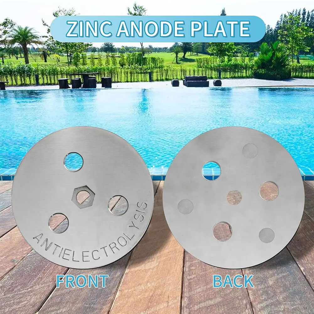 Pool Skimmer Basket Weight Pool Skimmer Weight Zinc Anode Plate Keep Your Skimmer Basket in Place for Salt System Swimming Pools