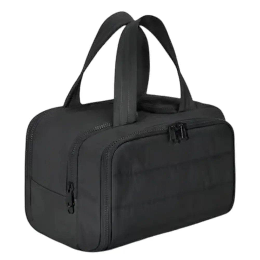 Women Portable Makeup Bag Large Capacity Casual Storage Bag Zipper Closure Nylon Skincare Pouch Bathroom Shower Travel Bag