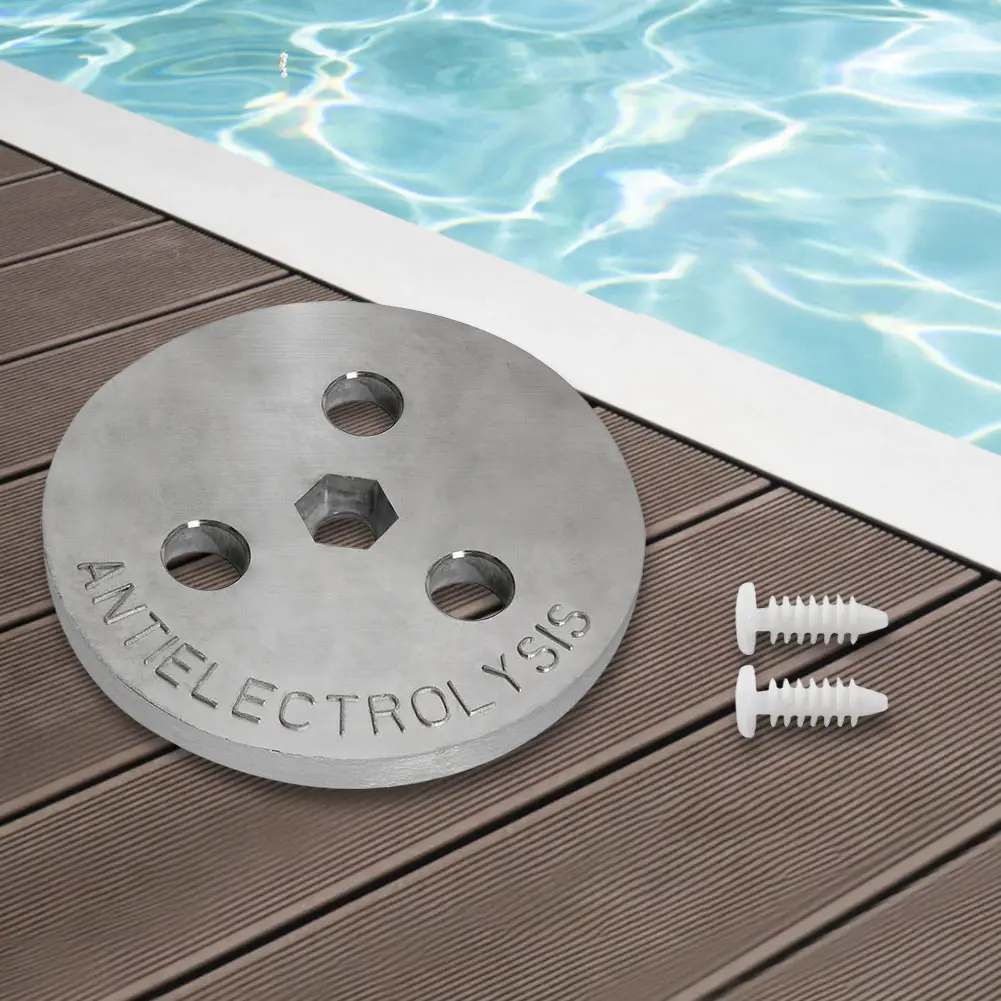 Pool Skimmer Basket Weight Pool Skimmer Weight Zinc Anode Plate Keep Your Skimmer Basket in Place for Salt System Swimming Pools