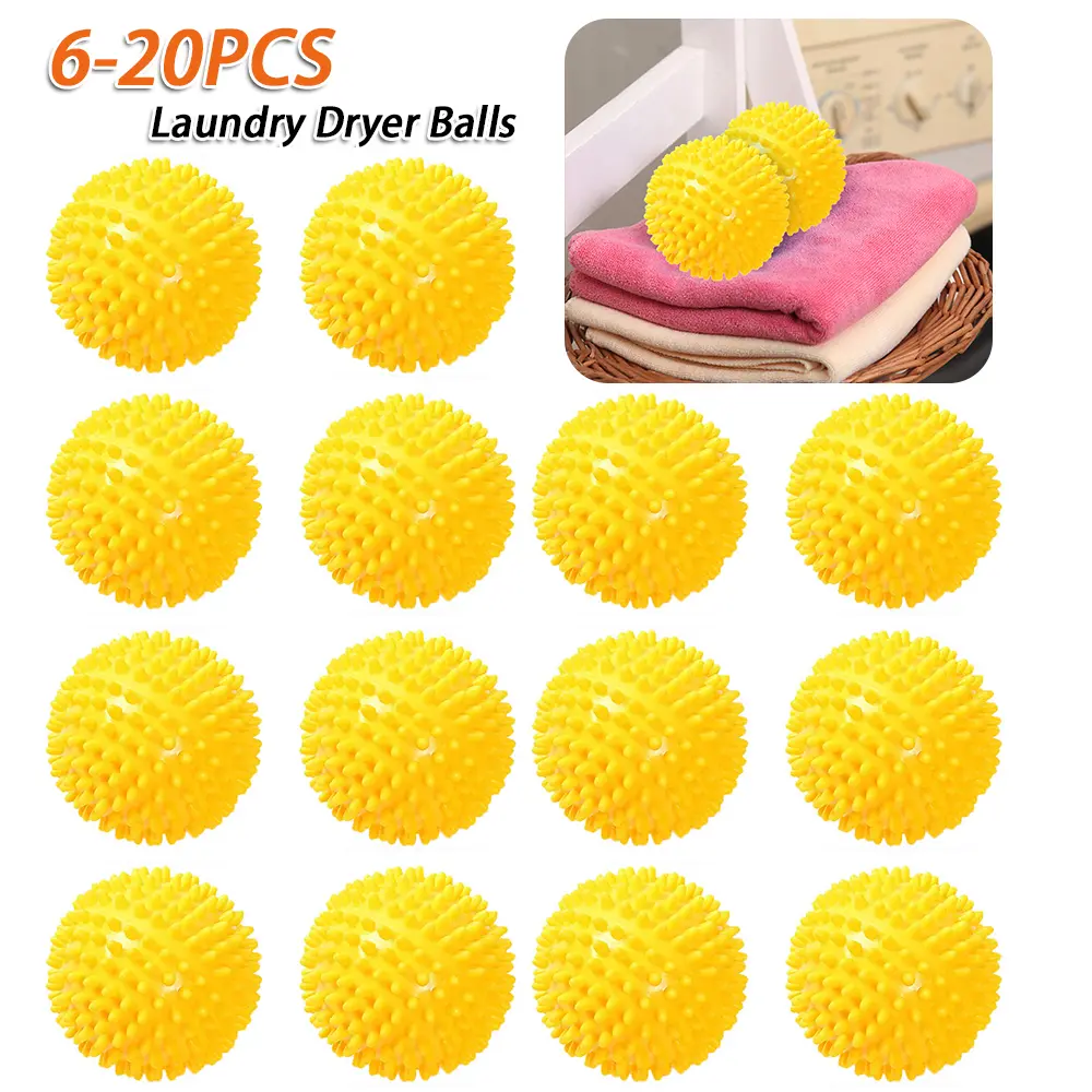 6-20pcs Machine Cleaning Laundry Balls Reusable PVC Washing Balls for Clothes Wear-resistant High Resistant Cleaning Products