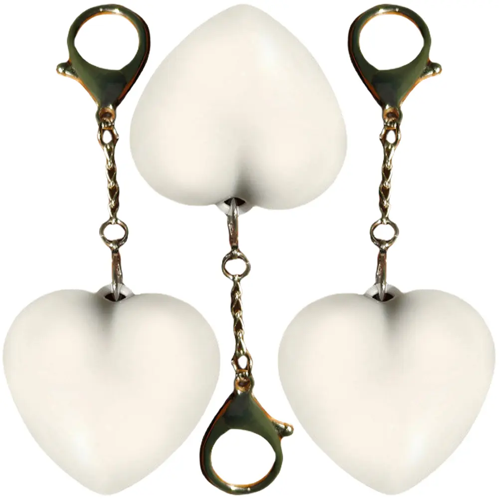 Heart Shape Keychain Purse Light Automatic Sensor Handbag Light Mini LED Bag Light Bag Hanging Night Light for Women Girls