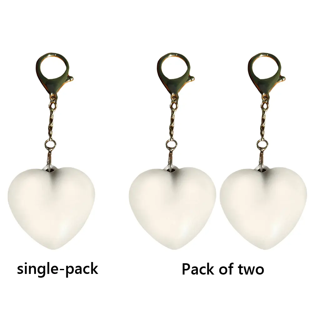 Heart Shape Keychain Purse Light Automatic Sensor Handbag Light Mini LED Bag Light Bag Hanging Night Light for Women Girls