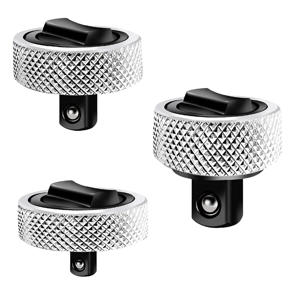 3 Pcs Mini Ratchet Wrench 1/4 3/8 1/2 Inch with Knurled Handle Mini Finger Ratchet Set Palm Ratchet Wrench Set for Tight Spaces