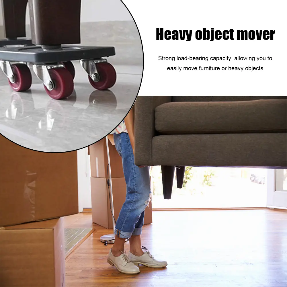 5x Universal Heavy Stuffs Moving Wheel Bar Set Furniture Sofa Bookcase Table Transport Lifter Max Up for 400kg