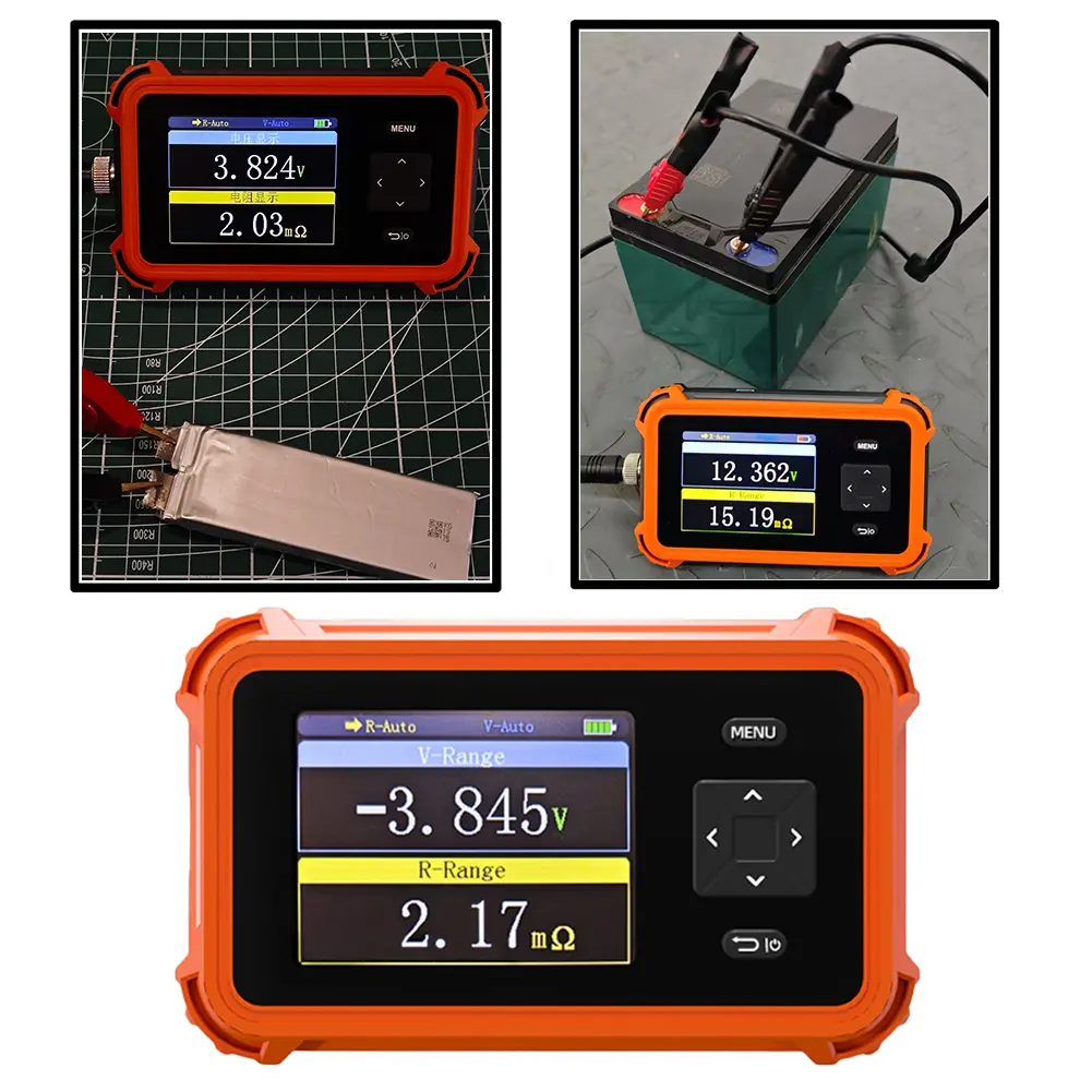 Battery Tester Voltage Internal Resistance Meter High Precision 4-Wire  18650 Lithium Battery Car Battery Test Tool