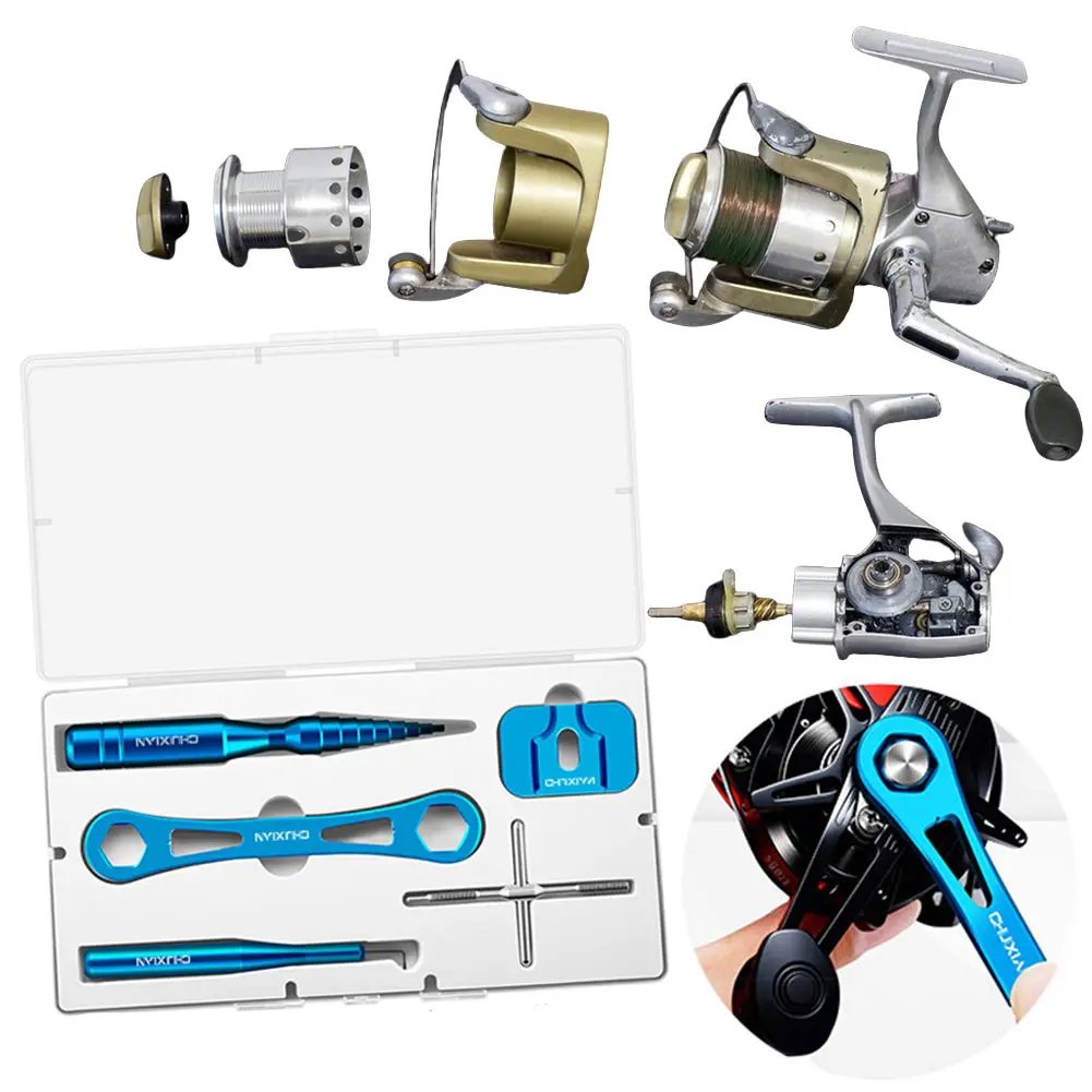 Fishing Reel Bearing Pin Remover Fishing Reel Unload Maintenance Tool Kit Fishing Reel Repair Kit Fishing DIY Repair Tool Set