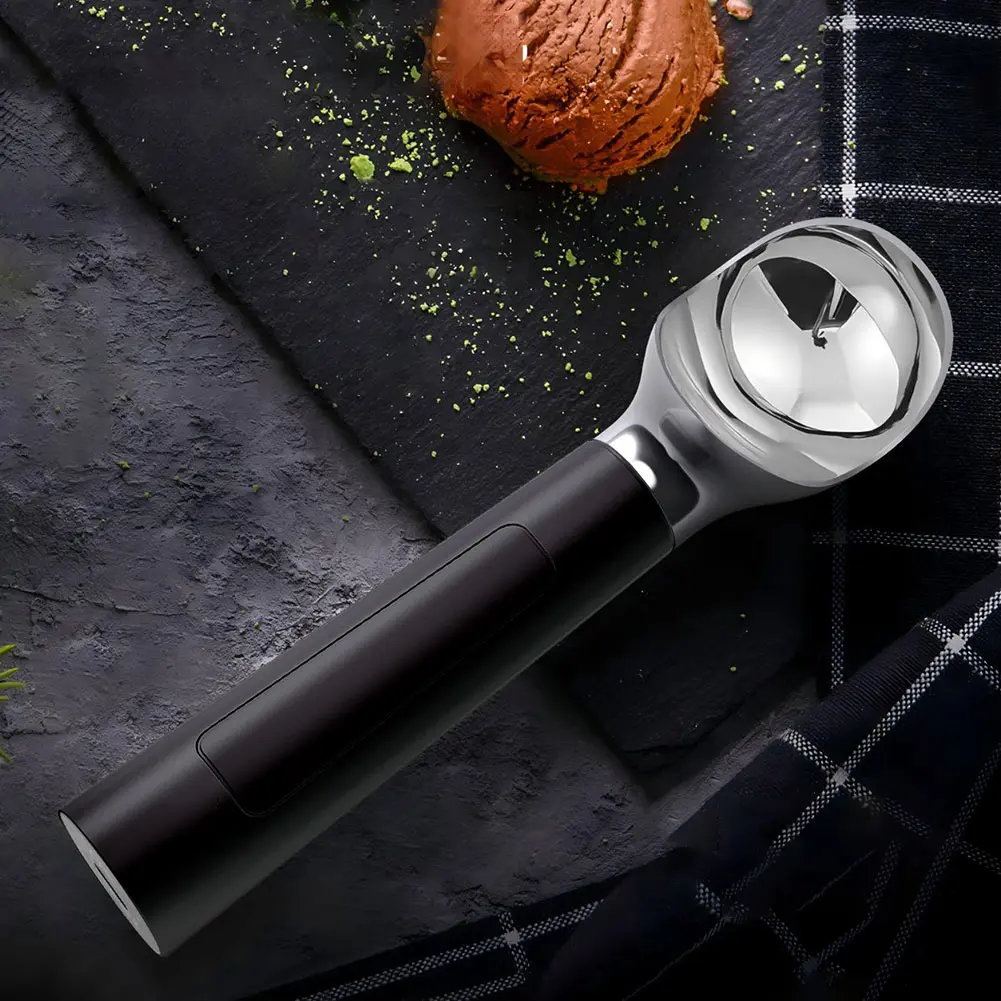 Heated Ice Cream Scoop Rechargeable Electric Ice Cream Scoop with LED Display Easy for Seniors & Kids