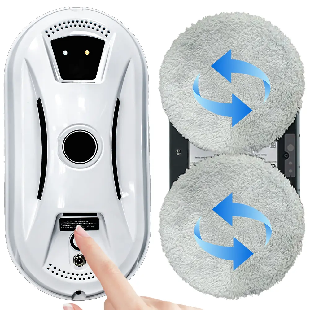 Window Cleaner Robot Window Cleaning Robot Remote Control Suction Glass Cleaner Multi-Function for Vertical Surface/Glass/Door