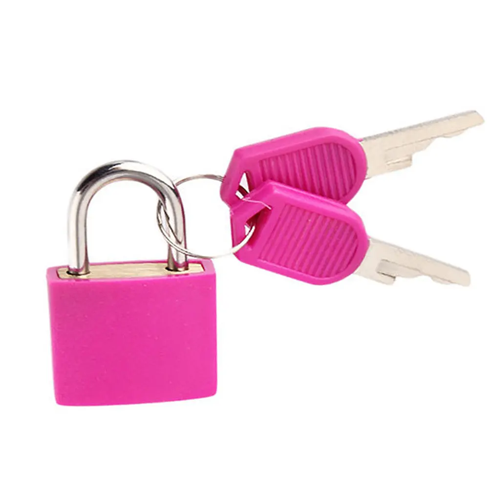 8pcs Baggage Lock Zinc Alloy Colorful Travel Anti-Theft Lock Plastic Case Drawer Luggage Padlock for School Dormitory Gym Locker
