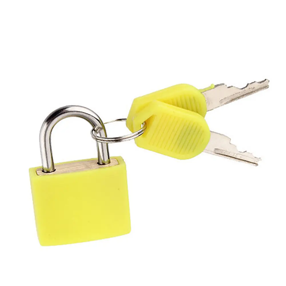 8pcs Baggage Lock Zinc Alloy Colorful Travel Anti-Theft Lock Plastic Case Drawer Luggage Padlock for School Dormitory Gym Locker