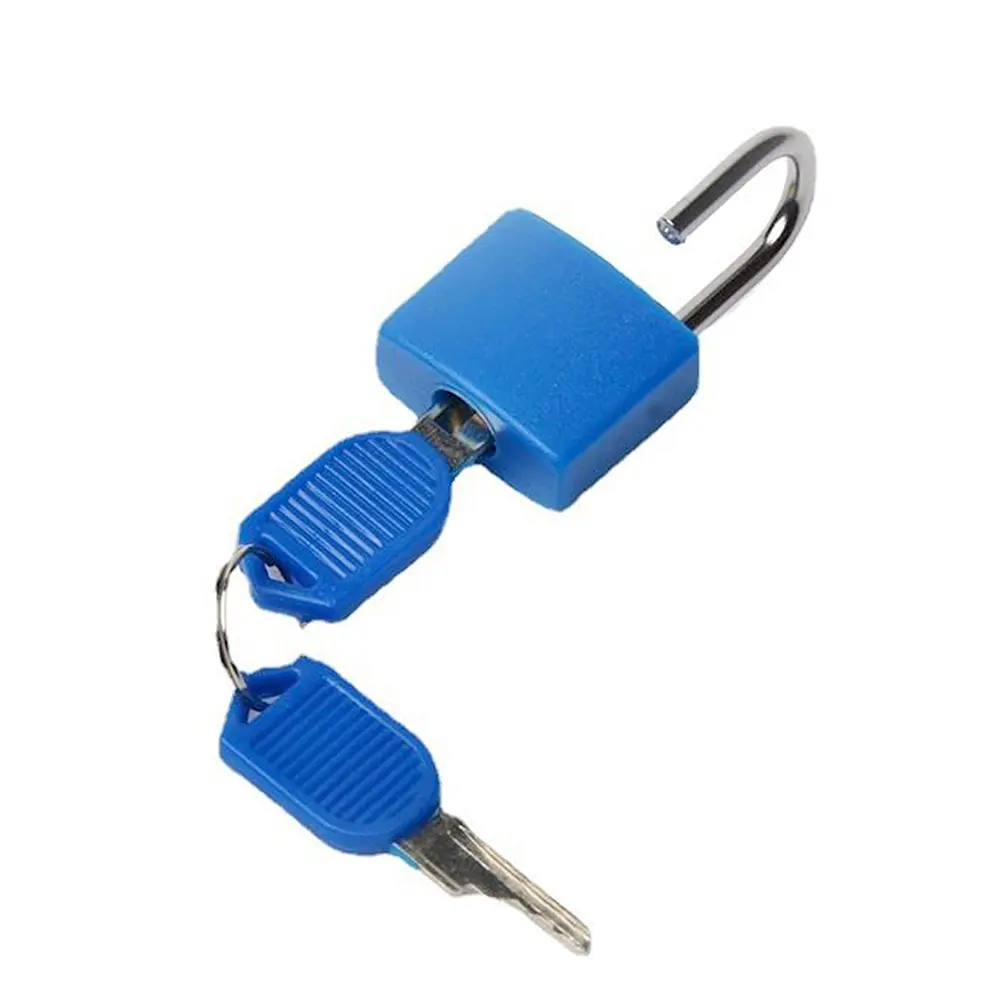 8pcs Baggage Lock Zinc Alloy Colorful Travel Anti-Theft Lock Plastic Case Drawer Luggage Padlock for School Dormitory Gym Locker
