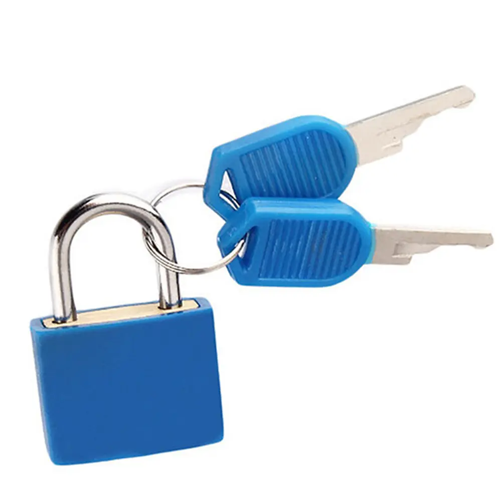 8pcs Baggage Lock Zinc Alloy Colorful Travel Anti-Theft Lock Plastic Case Drawer Luggage Padlock for School Dormitory Gym Locker