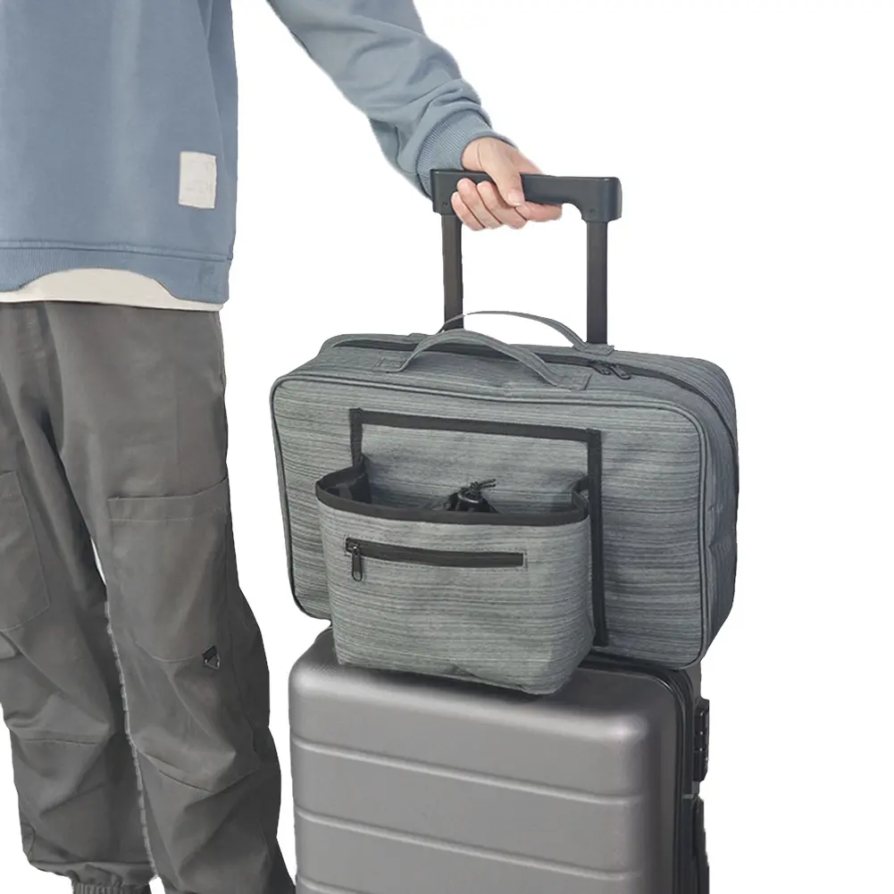 Luggage Travel Cup Holder Free Hand Travel Cup Storage Bag Suitcase Drinks Beverage Holder Gifts for Flight Attendants Travelers