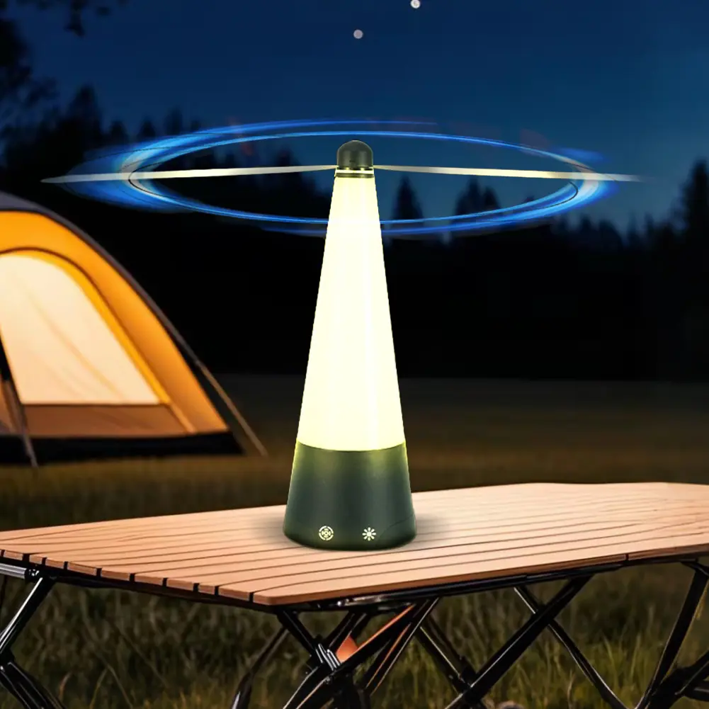 Fly Repellent Fan with LED Light USB Rechargeable Electric Fly Repeller Battery Powered Pest Control Fan for BBQ Picnic Parties