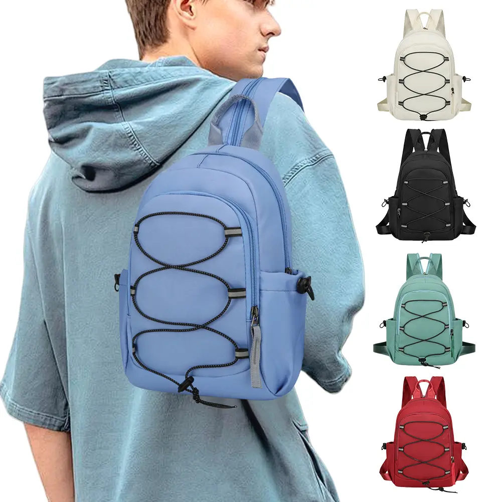 Multi-Function Casual Shoulder Bag Wear Resist Soft Crossbody Bag Waterproof Simple Rucksack Outdoor Sports Camping Sling Bag