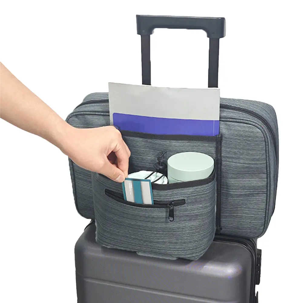 Luggage Travel Cup Holder Free Hand Travel Cup Storage Bag Suitcase Drinks Beverage Holder Gifts for Flight Attendants Travelers