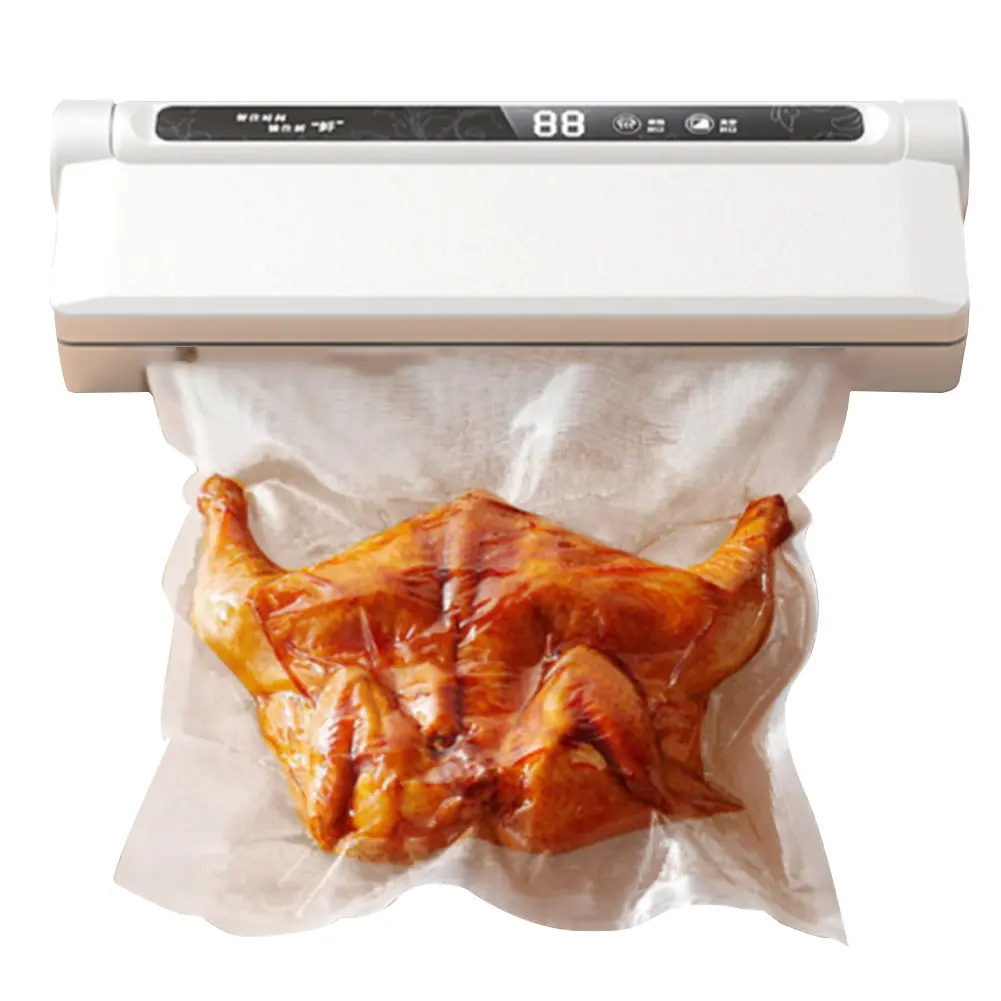 Food Vacuum Sealer Food Vacuum Sealer Machine One Click Intelligent Operation with 20 Bags Strong Suction Power for Home Kitchen