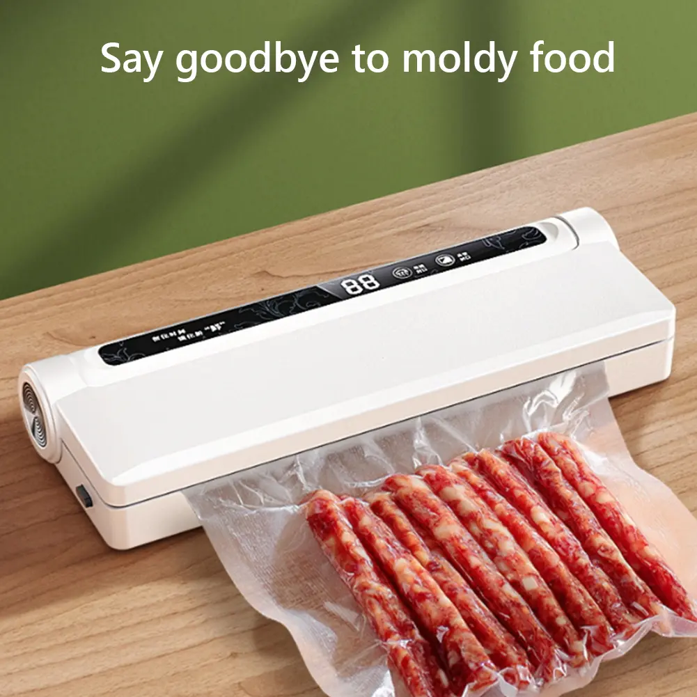 Food Vacuum Sealer Food Vacuum Sealer Machine One Click Intelligent Operation with 20 Bags Strong Suction Power for Home Kitchen