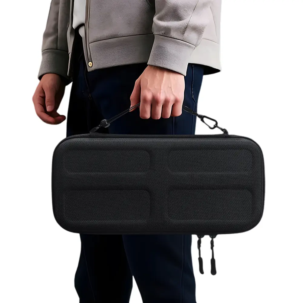 EVA Carrying Case for Nintendo for Switch 2 Protective Travel Bag Anti-drop Zipper Handbag with 10 Game Card Slots Organizer Bag