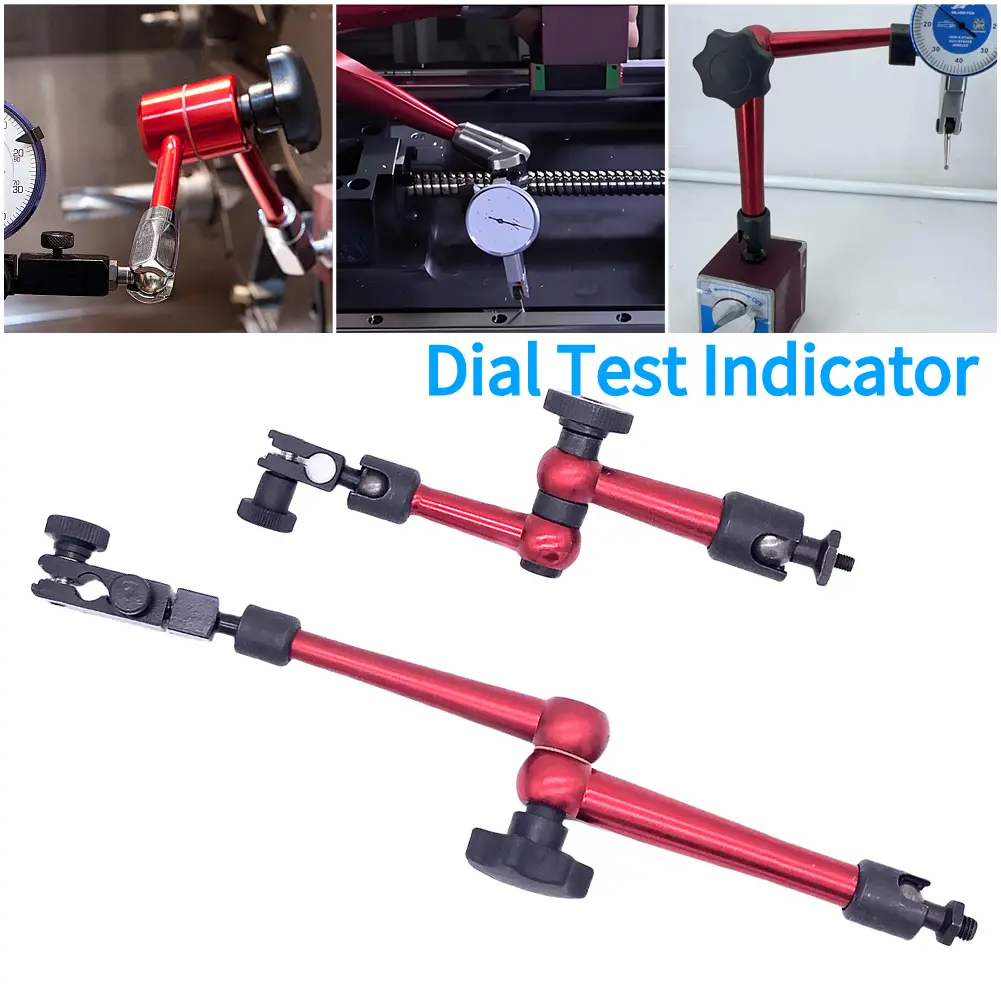 Dial Test Indicator Tool Adjustable Universal Magnetic Base Stand Dial Test Indicator for Equipment Calibration & Machining