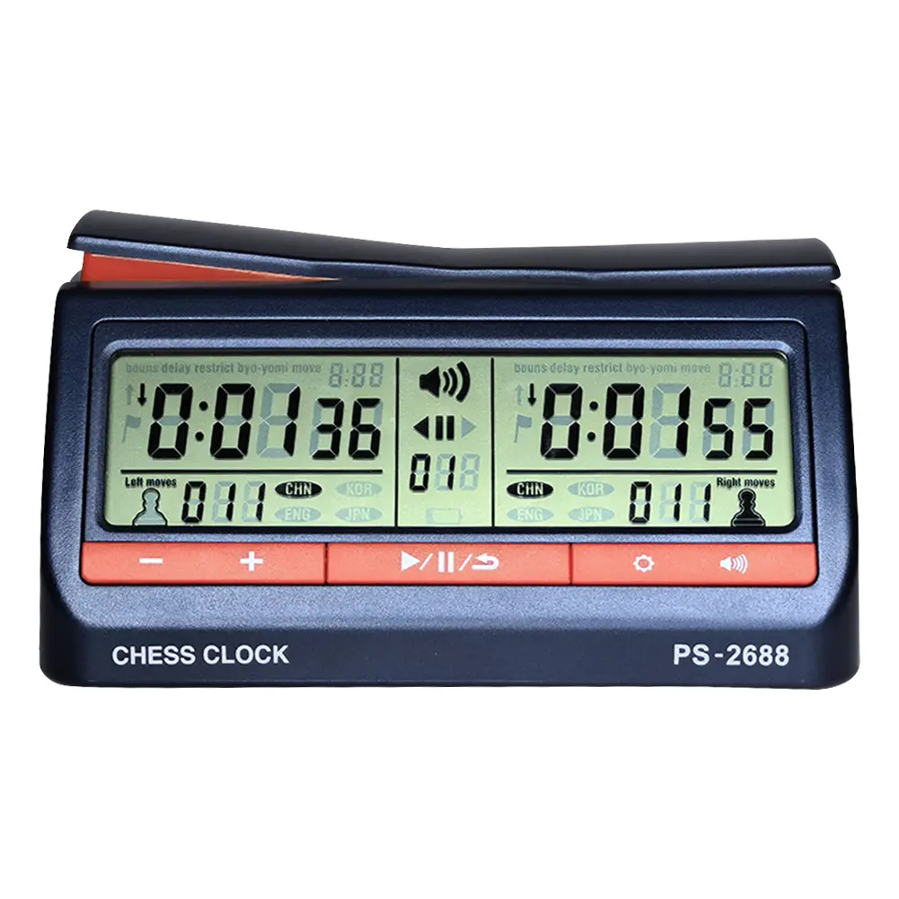Chess Digital Timer with  Delayed Countdown Function Professional Chess Clock Count Up Down Timer for Family Personal Use