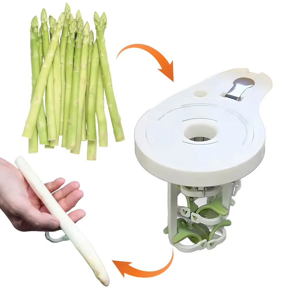 Asparagus Peeler with 6 Blades Special Paring Knife Easy To Use Kitchen Gadgets