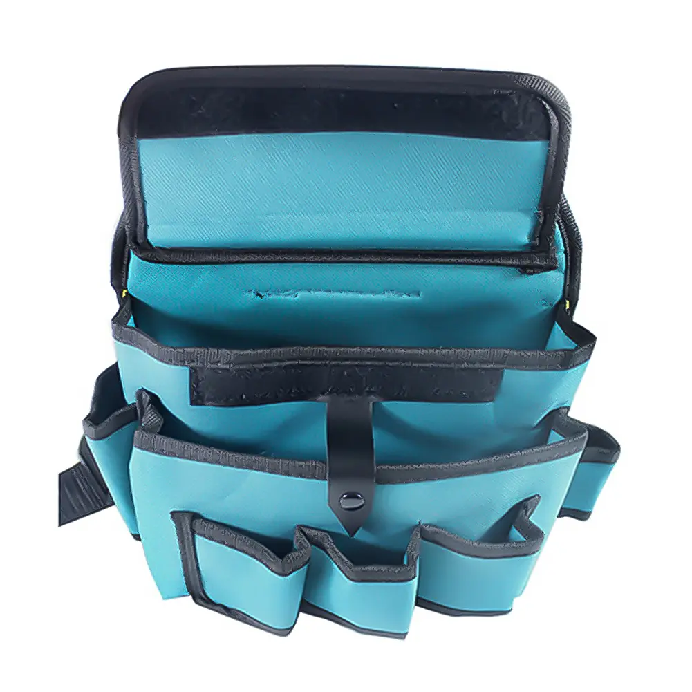 Oxford Cloth Electrician Waist Tool Bag Waterproof Multi-pockets Waist Pocket Portable Tool Pocket for Drill Wrench Screwdriver