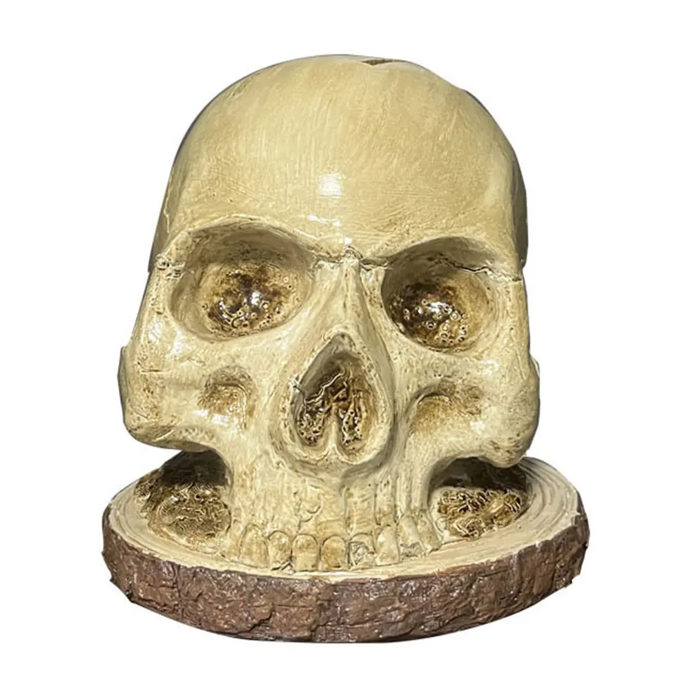 Skull Knife Holder Creative Fruit Chopping Knife Stand Horror Skull Knife Rack Halloween Party Decoration