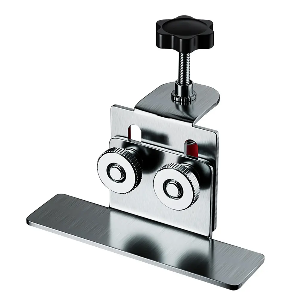 Cabinet Door Mounting Jig Stainless Steel Cabinets Frame Clamp Adjustable Cabinet Closet Door Positioner Woodworking Tools