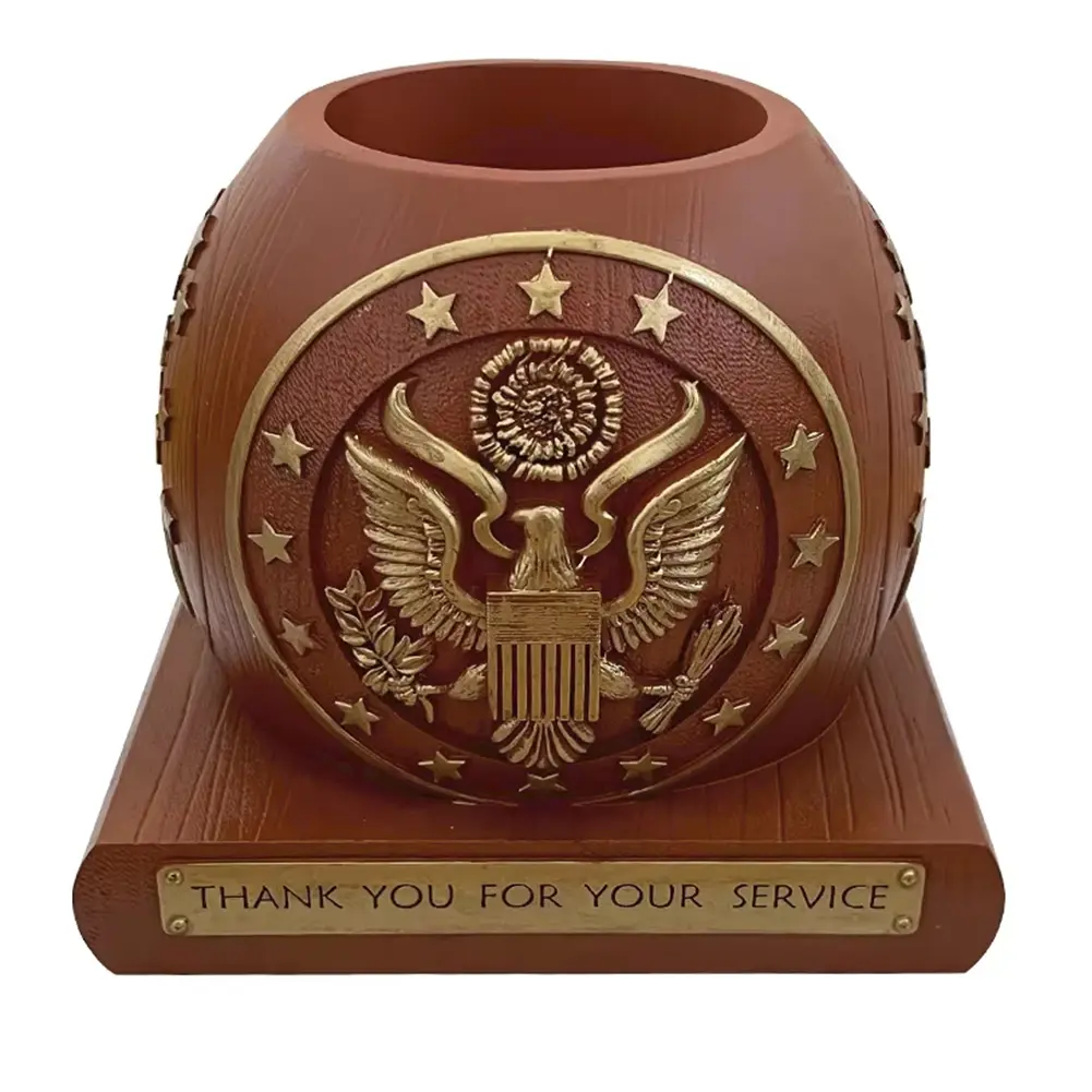 Pen Holder Stand Large Capacity Pens Pencils Holder Cup Multi-Function Makeup Brush Holder Patriotic for Independence Day Gifts