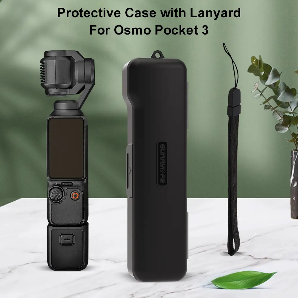 Portable Camera Case with Lanyard Flip-Open Protective Case Anti-Scratch Shockproof Case Protector Camera Shell Accessories