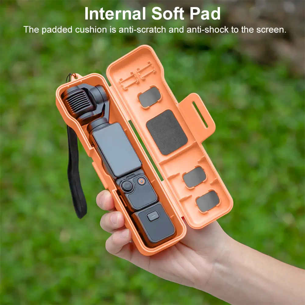 Portable Camera Case with Lanyard Flip-Open Protective Case Anti-Scratch Shockproof Case Protector Camera Shell Accessories