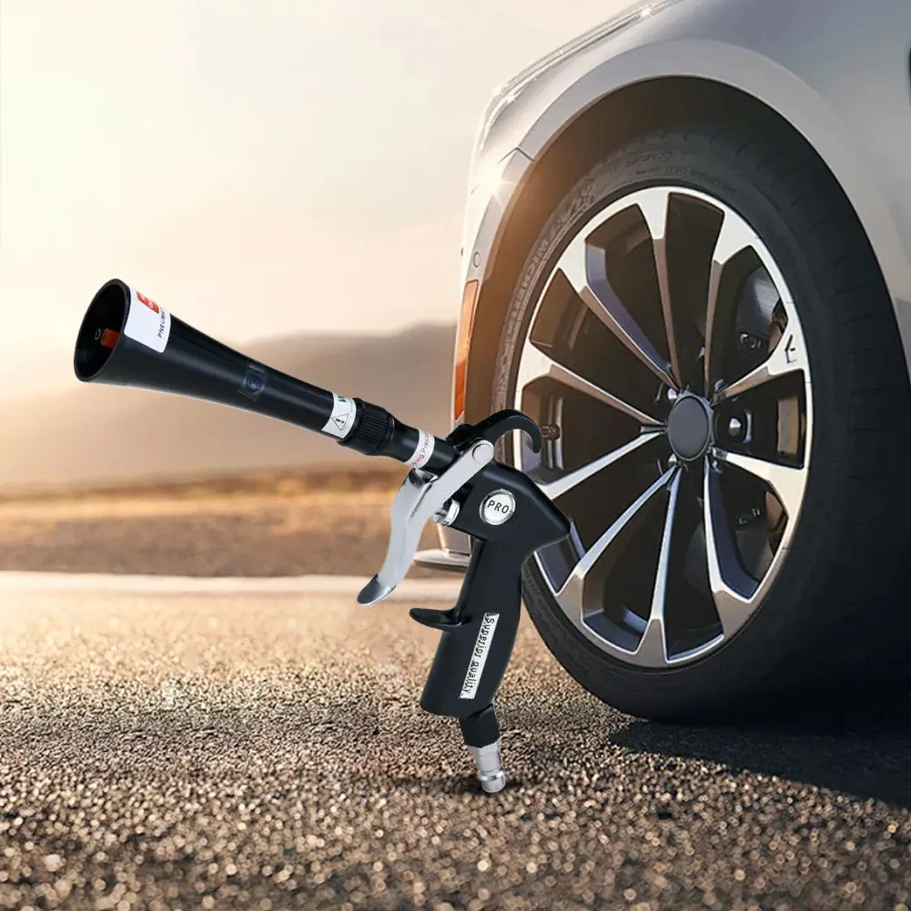 Car Interior Cleaning Tool Non-Slip Dust Blowing Tool Efficient Dry Cleaning Gun for Home Appliances Computers Office Equipment