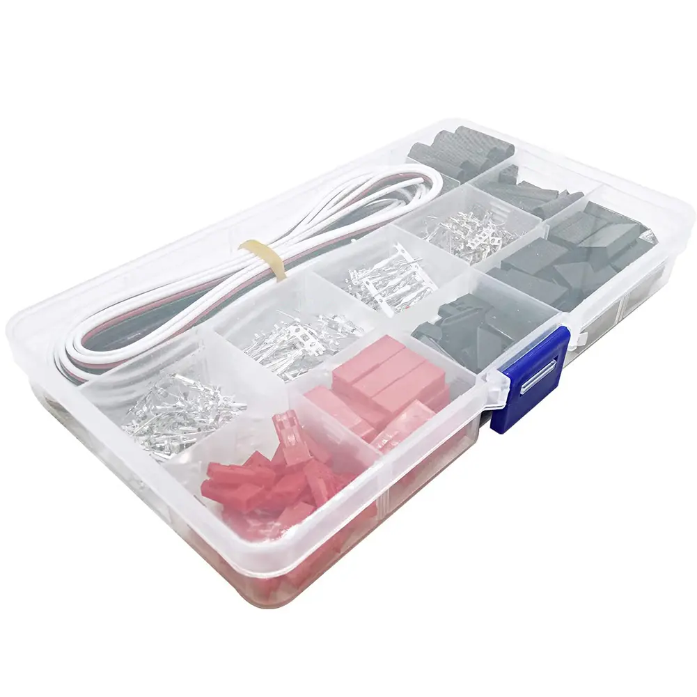 400pcs Connector 2/3 Pin Female Male Kit for JR JST SYP Futaba Male Female Jumper Cable Plug for Model Aircraft Drone Battery