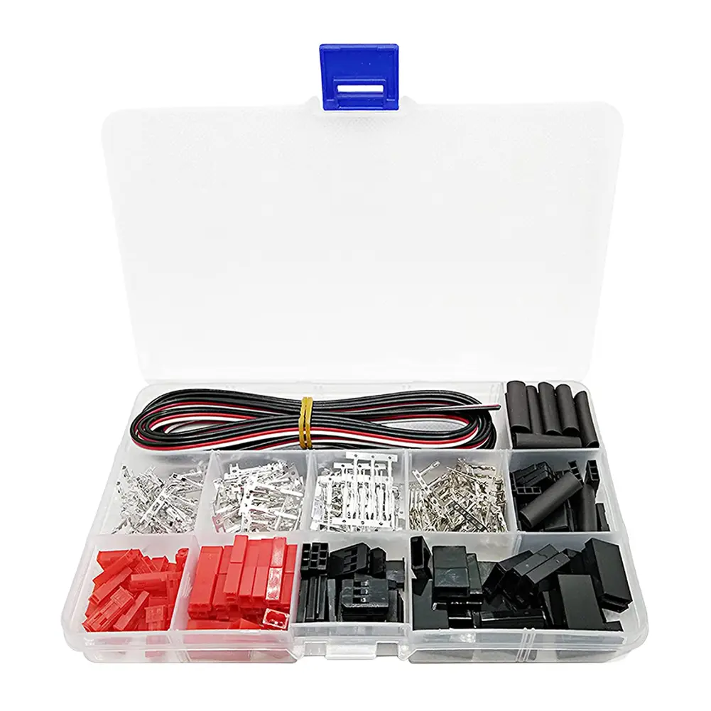400pcs Connector 2/3 Pin Female Male Kit for JR JST SYP Futaba Male Female Jumper Cable Plug for Model Aircraft Drone Battery