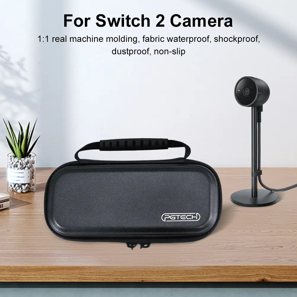 Portable Carrying Case PU Leather Hard Shell Storage Box Large Capacity Travel Game Console Pouch for Outdoor NS2 Organizer Bag