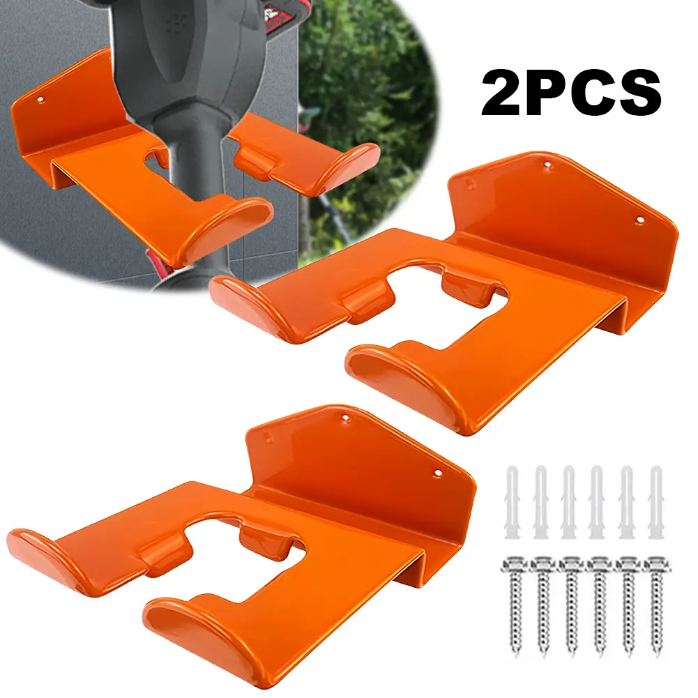 Garage Organizer Trimmer Rack with Screw Garden Power Tool Hanger Hook Rust Proof Hedge Weed Whackers Holder Garden Storage Tool