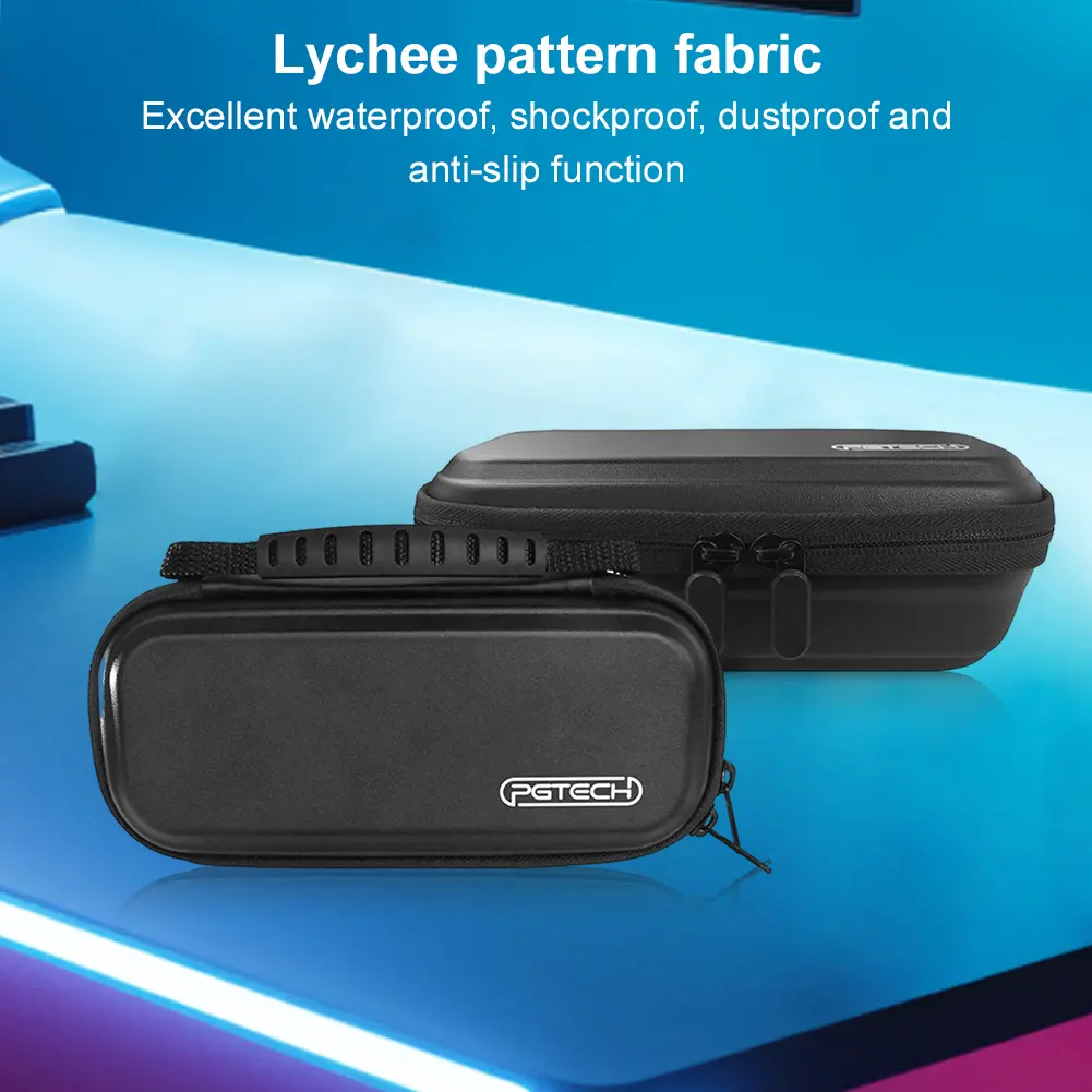 Portable Carrying Case PU Leather Hard Shell Storage Box Large Capacity Travel Game Console Pouch for Outdoor NS2 Organizer Bag