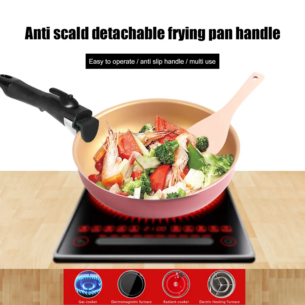 Anti-Scalding Detachable Pan Pot Handle Frying Cookware Bowl Clamp Hand Grip