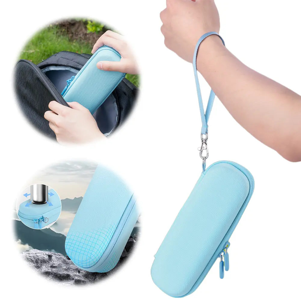 For DJI Osmo Pocket 3 Portable Carrying Case with Carabiner Travel Camera Protect Cover Zipper Closure Hard Carrying Storage Box