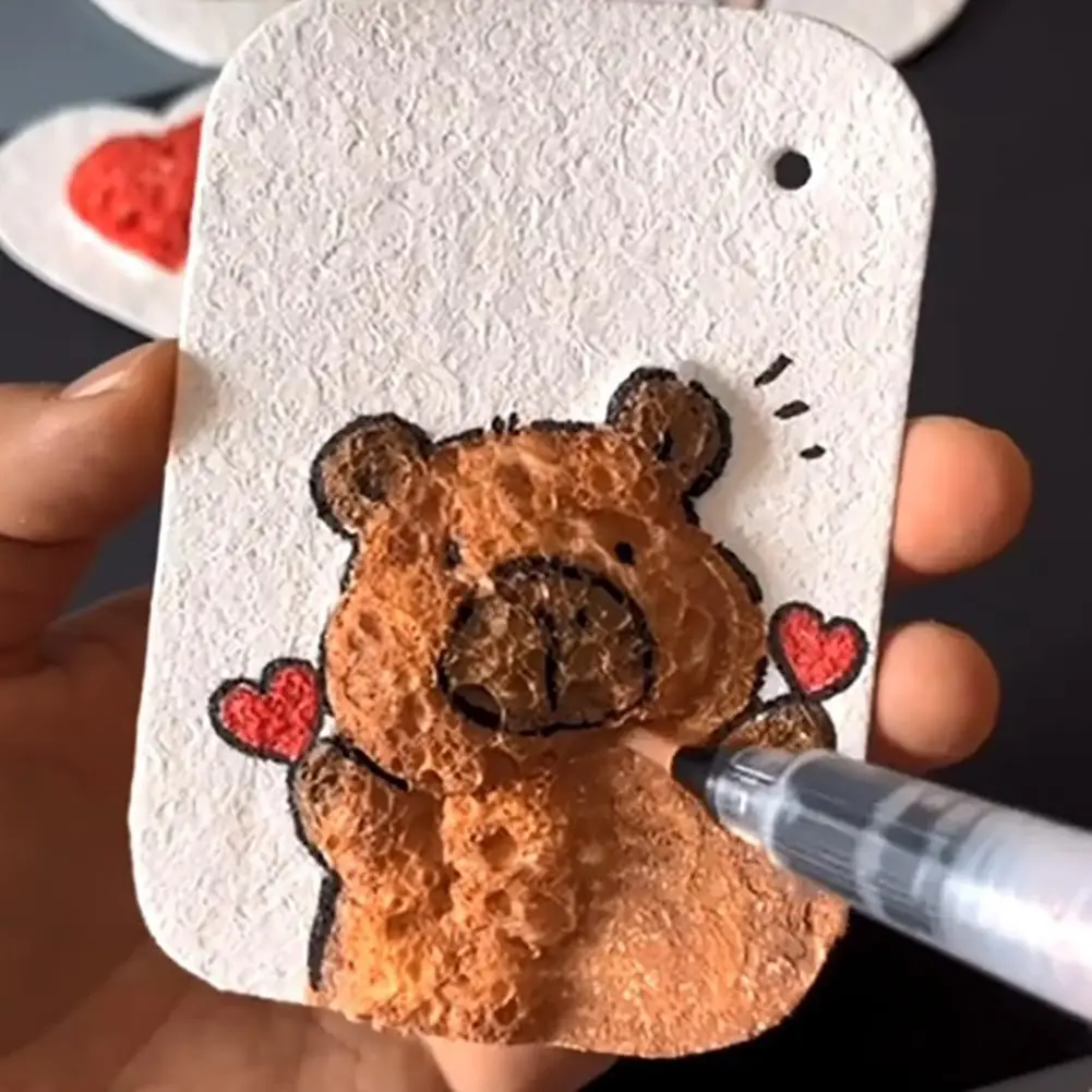 3D Drawing Magic Canvas Sponge Foam Texture Painting Paper Magic Painting Paper Magic Puffy Paint Kit DIY Art Supplies